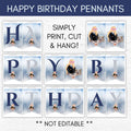 happy birthday sign pennants bunting wizarding